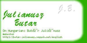 julianusz butar business card